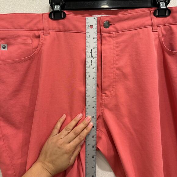Peter Millar Men's eb66 Performance Golf Pants Size 42/30 Pink Salmon Comfort - Picture 8 of 9